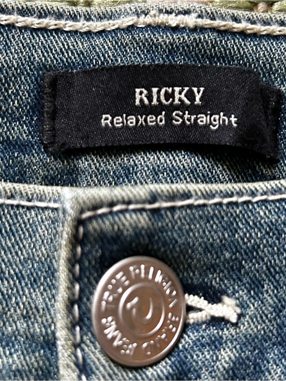 True Religion Men’s Ricky Relaxed Denim Shorts in Faded Blue NWT W36 - Picture 3 of 13